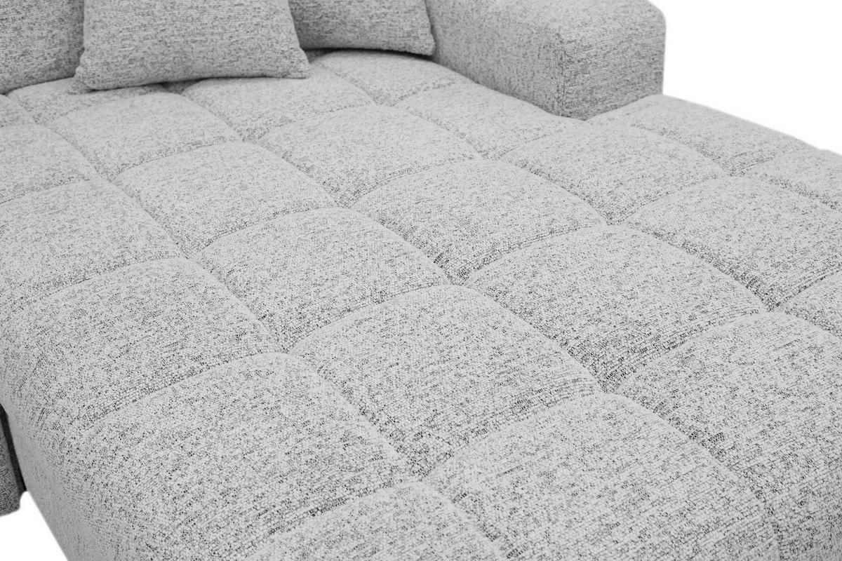 Kutna Garnitura Santorini - siva/crna, Moderno, tekstil (291/87/193cm) - Premium Living