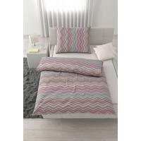 Lenjerie de pat Zickzack,cca. 140x200/50x70 cm - mov, Konventionell, textil (140/200cm) - Mömax