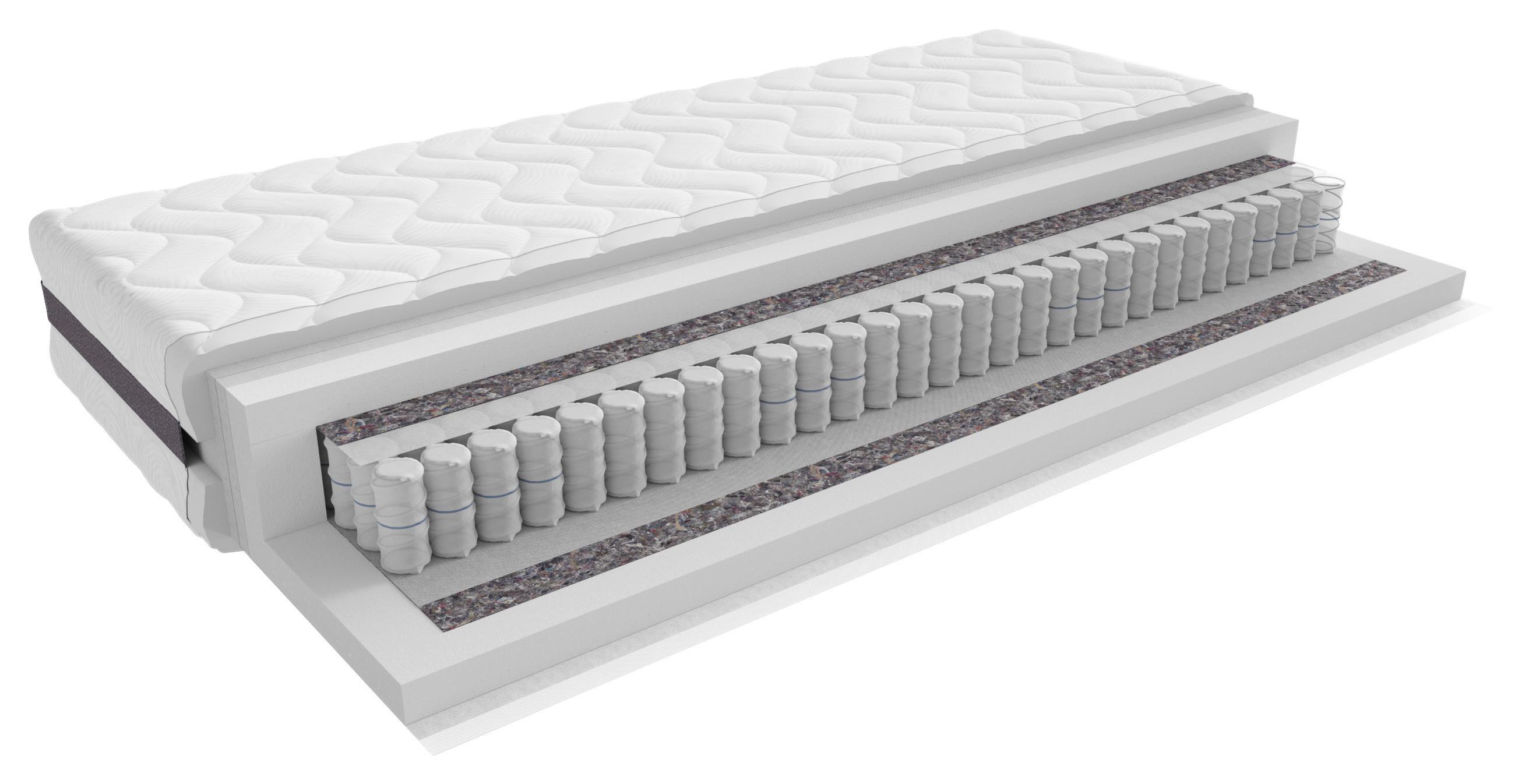 SALTEA ARCURI IMPACHETATE PREMIUM LUX SEVEN PLUS - alb, Modern (160/200cm) - Premium Living