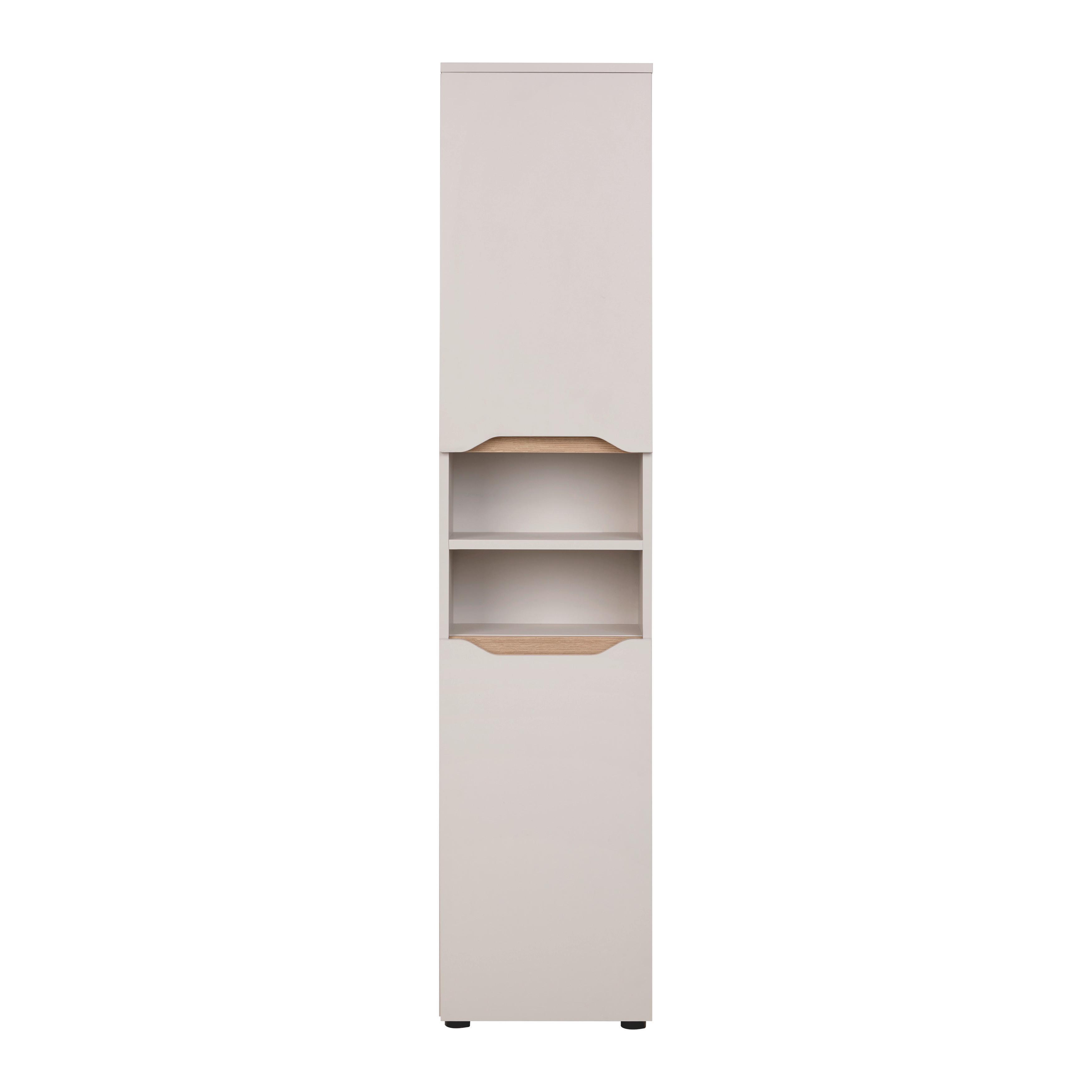 HÖGSKÅP MALLORCA -EXKLUSIV- - svart/kashmir, Modern, trämaterial (40/190/30cm) - Based
