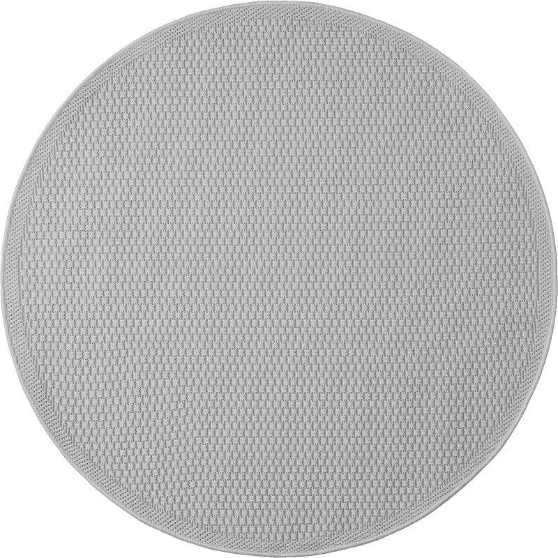 Webteppich Toronto Grau Ø ca. 120cm - Grau, Basics, Textil (120cm)