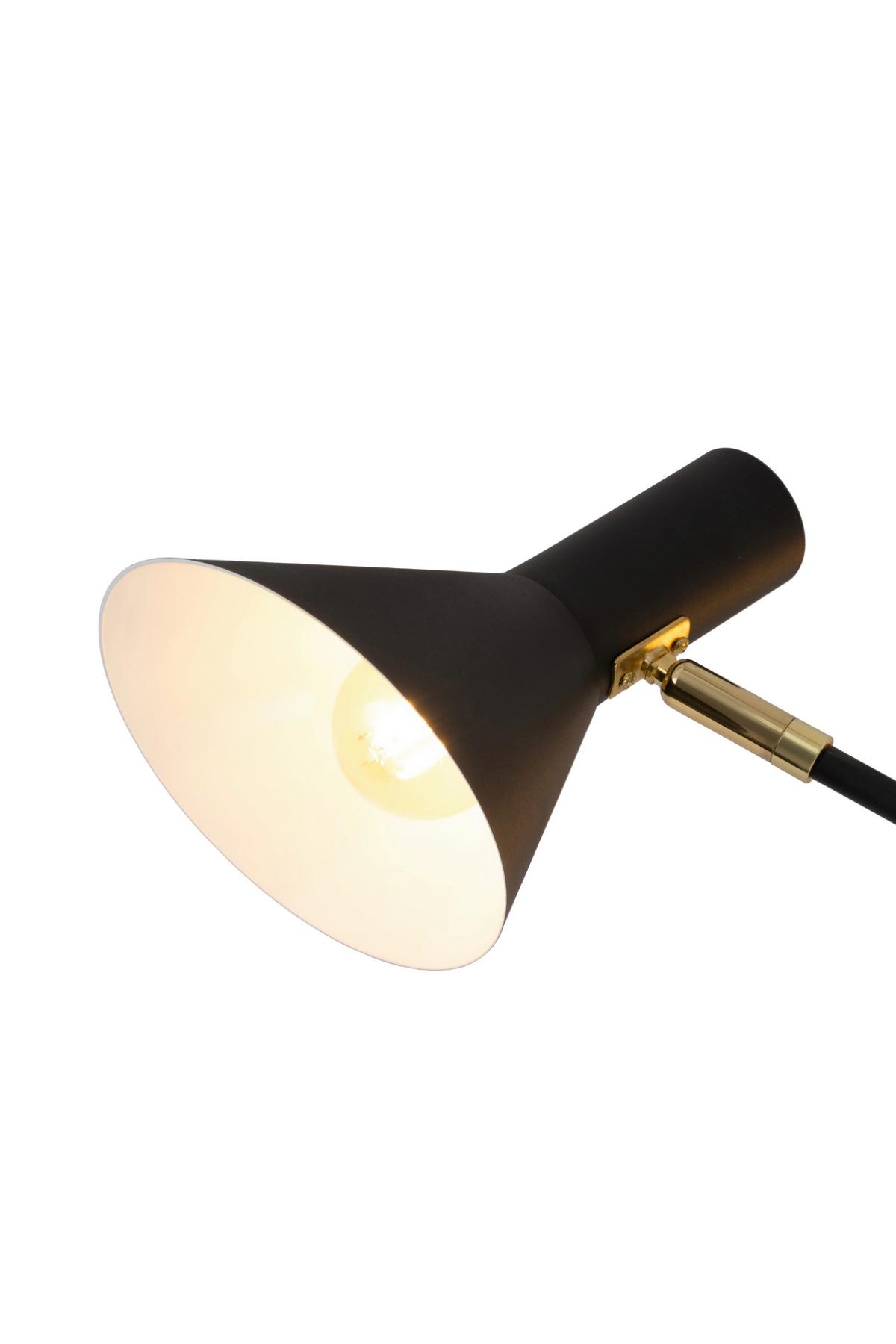 Deckenleuchte Sinn Schwarz max. 25 Watt - Schwarz, KONVENTIONELL, Metall (123/83/40.5cm)