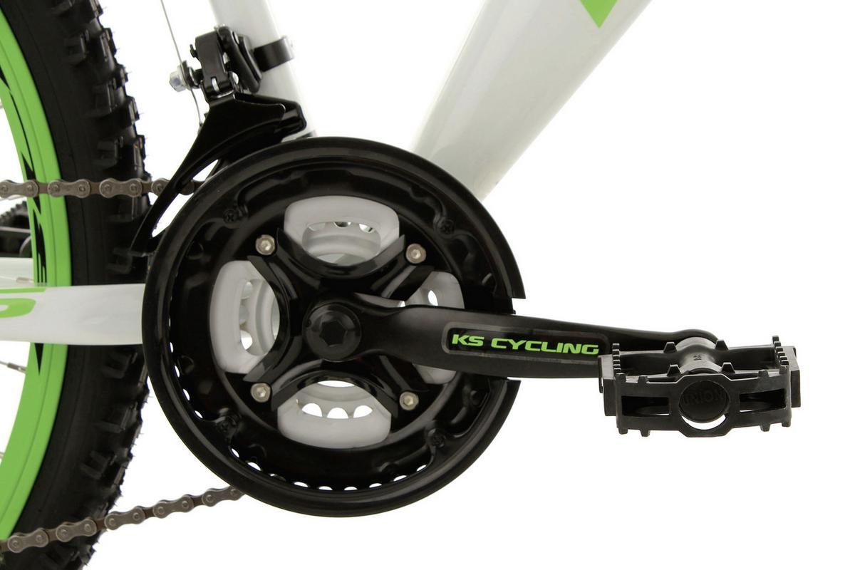MOUNTAINBIKE Fully 26'' Bliss Weiß RH 48cm - Weiß/Grün, Basics, Metall (180/70/80cm) - Atrigo