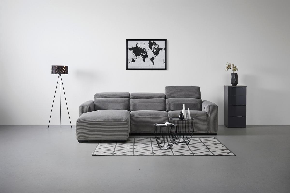 Sedežna Garnitura Bondico 272, Antracit - črna/antracit, Moderno, kovina/tekstil (272/75-92/101 / 170cm) - Mömax