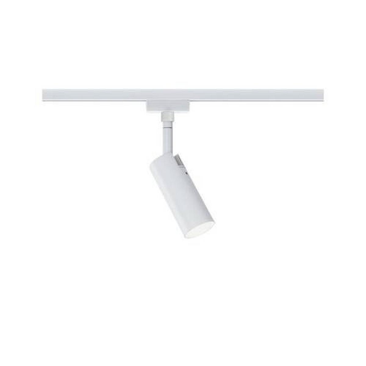 Schienensystem-Strahler Spot Tubo in Weiß max. 5 Watt - Weiß, Basics, Kunststoff/Metall (4,2/19,6cm) - Paulmann