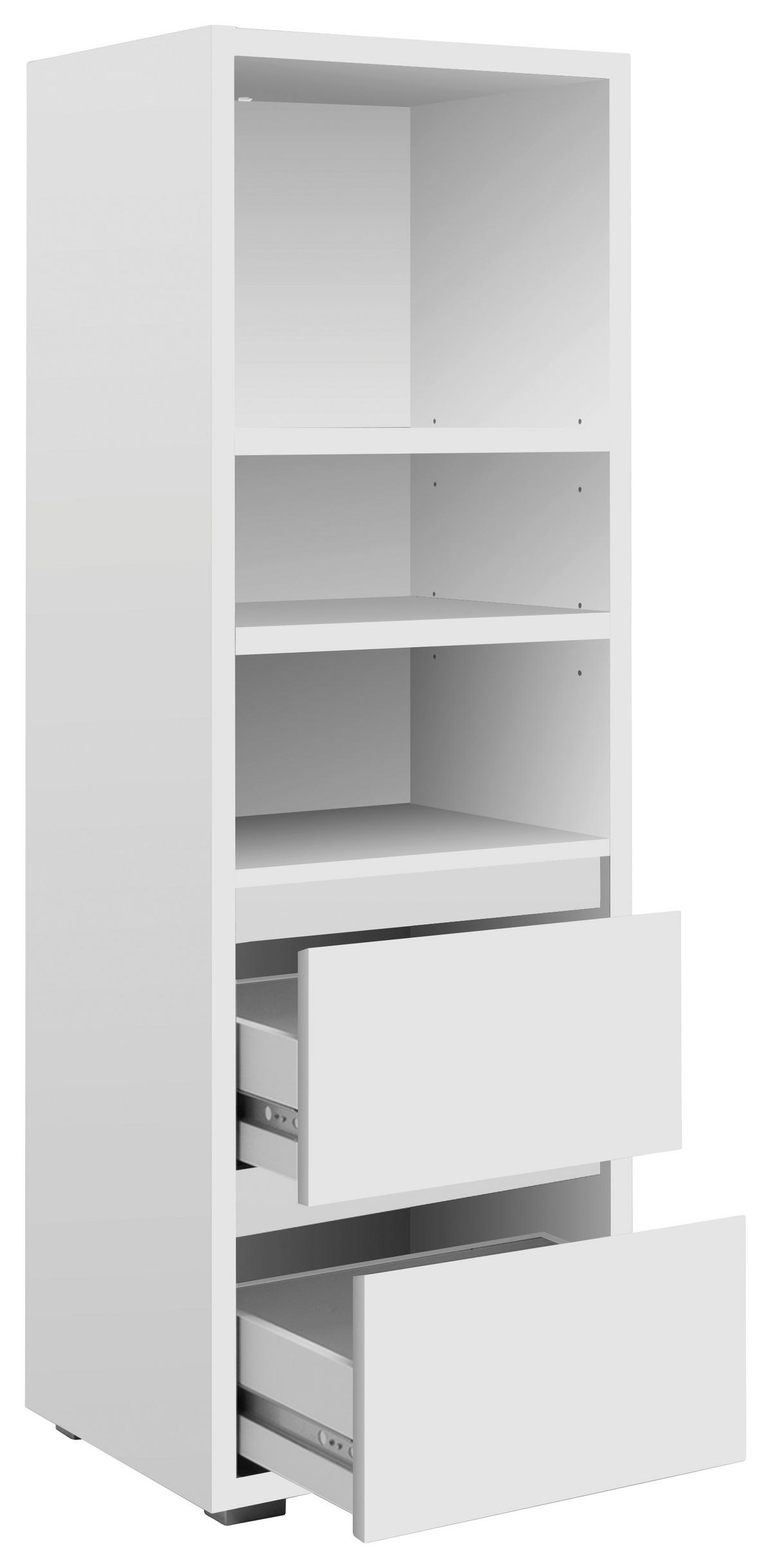 Arhivska Omara Image 22, Bela - srebrne barve/bela, Konvencionalno, leseni material (45/131/37cm) - MID.YOU