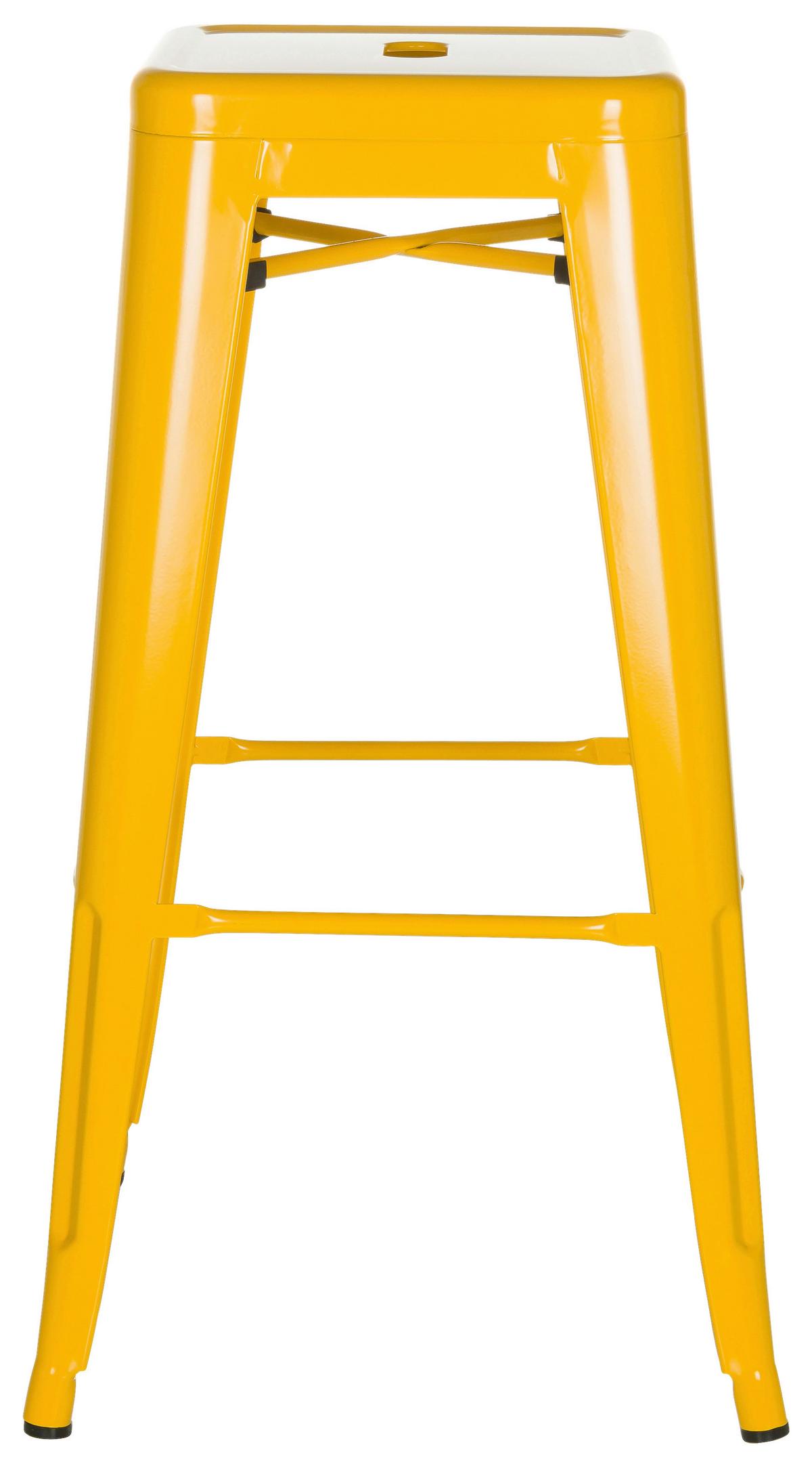 Barski Stol Vantaggio High, Rumena - rumena, Basics, kovina (44/77/44cm) - MID.YOU