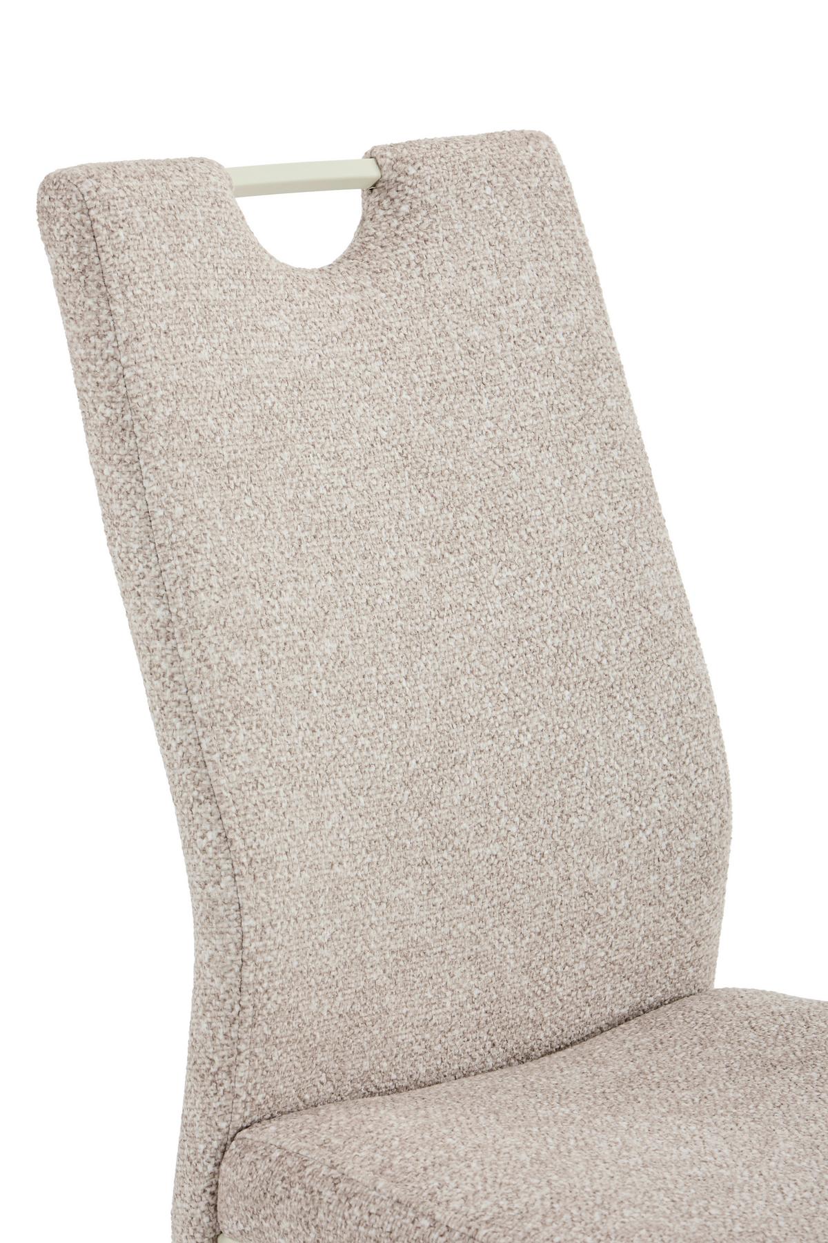 SCHWINGSTUHL-SET TIVOLI S 4ER-SET - Beige/Creme, MODERN, Textil/Metall (45/98/59cm) - MID.YOU