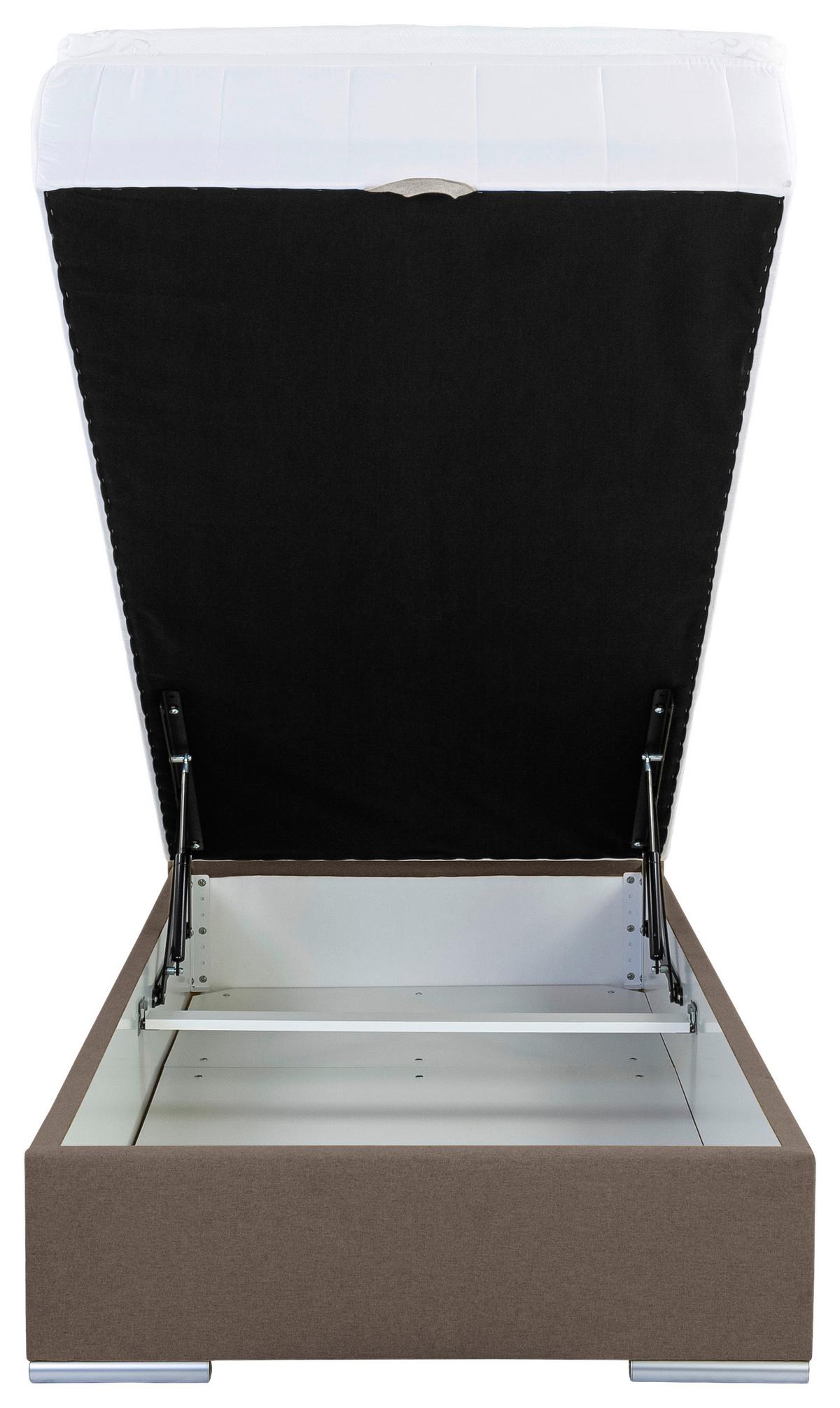 Tapecirani Krevet Cosi - boje blata/boje pijeska, Konvencionalno, drvo/metal (100/200cm)