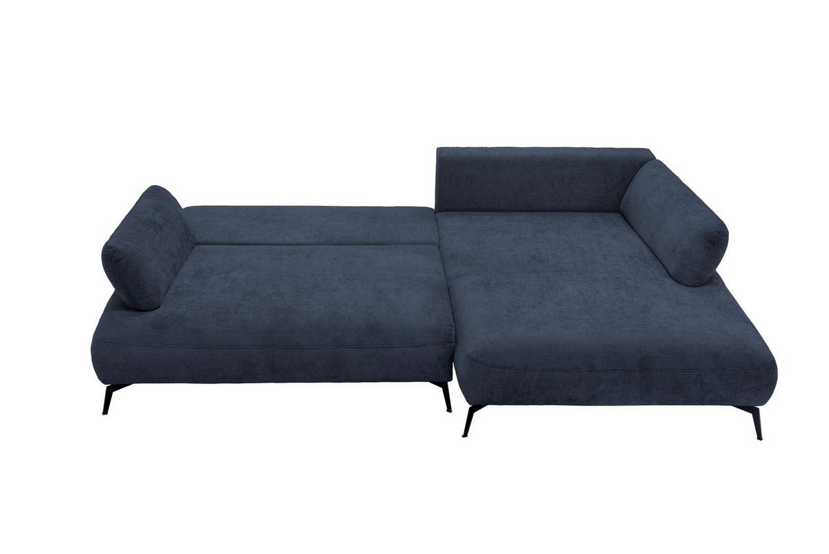 Kutna Garnitura Madison - plava/crna, Moderno, drvni materijal/drvo (284/92/186cm) - Modern Living