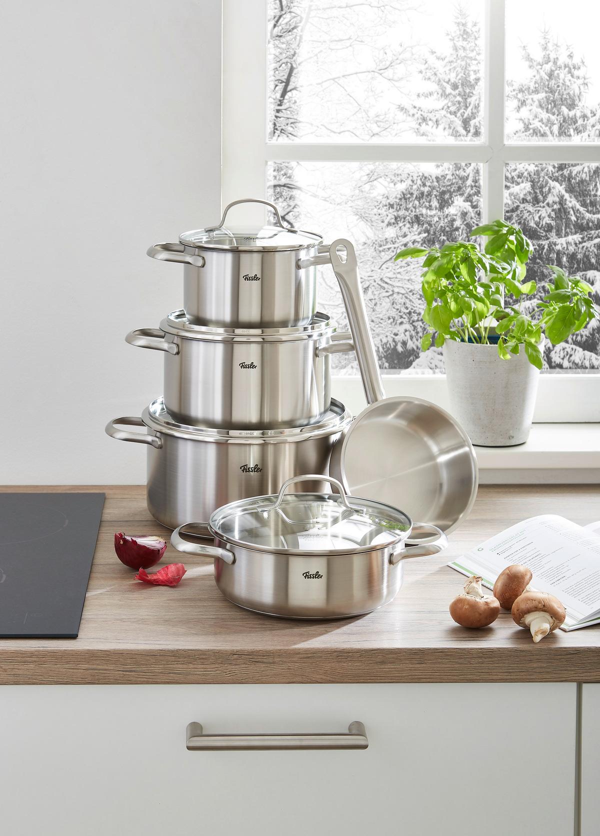 ZESTAW GARNKÓW 0401150500070 FISSLER - kolor srebrny, Basics, metal - Fissler