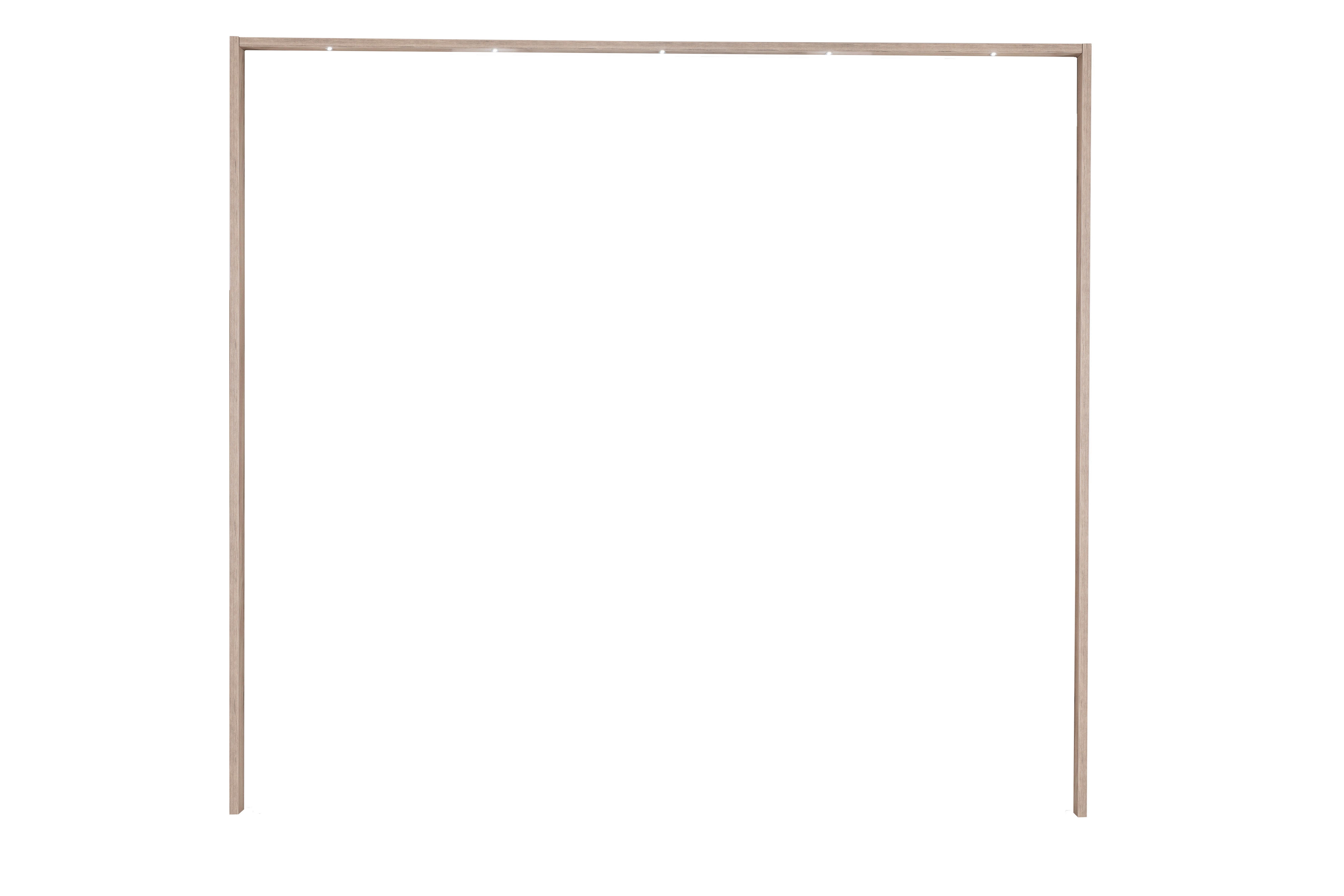 Díszkeret Arbela - tölgyfa színű, Modern, faalapú anyag (230/221/18,5cm)