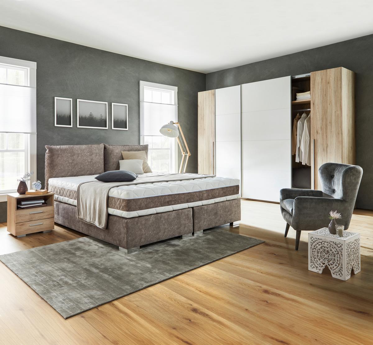 Ormar S Kliznim Vratima Joker - bijela/boje hrasta, Konvencionalno, drvni materijal/drvo (315/225/61cm) - Based