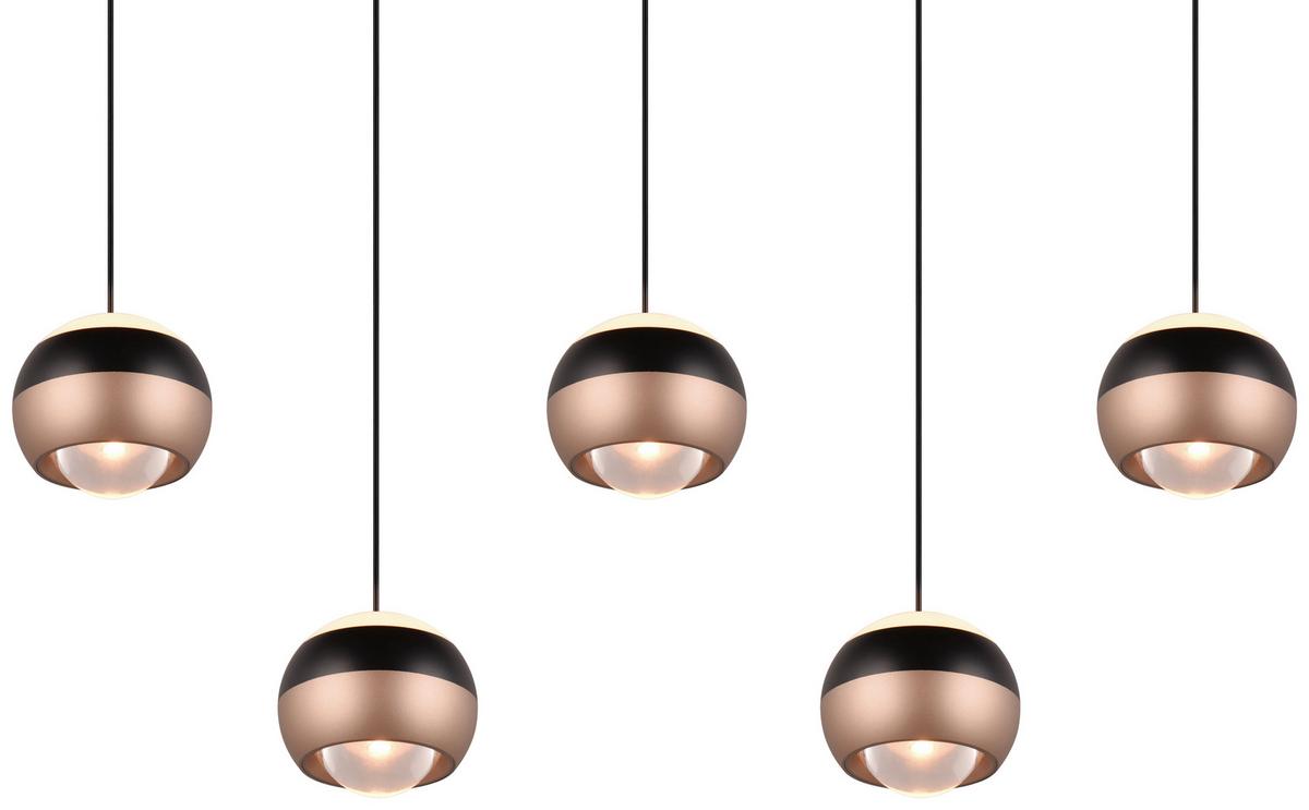 LAMPA WISZĄCA LED 344410532 ORBIT - czarny, Design, metal (100/10,5/200cm)