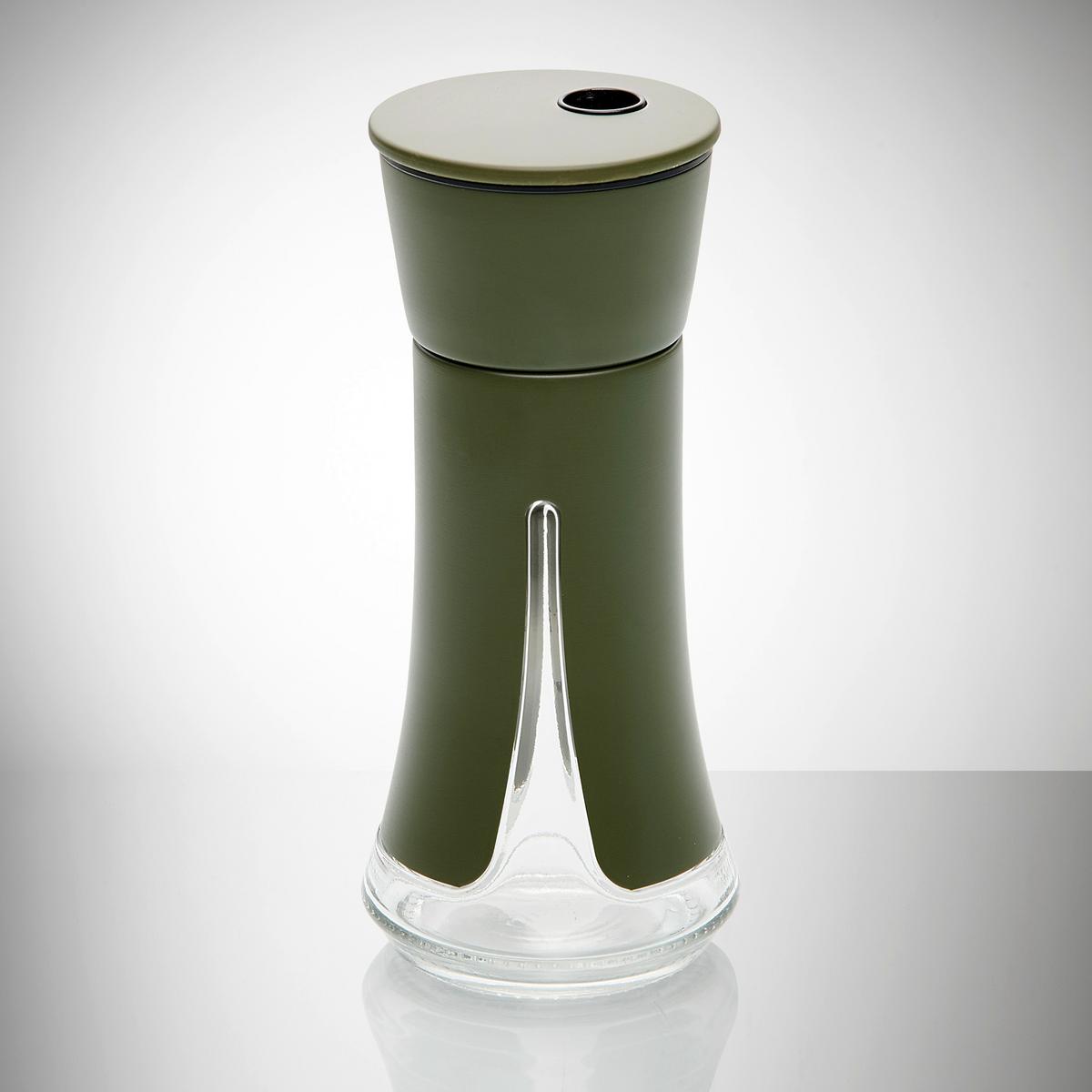 Gewürzregal Oil Green in Schwarz - Schwarz, Modern, Glas/Kunststoff (26,5/15/15,5cm) - Premium Living