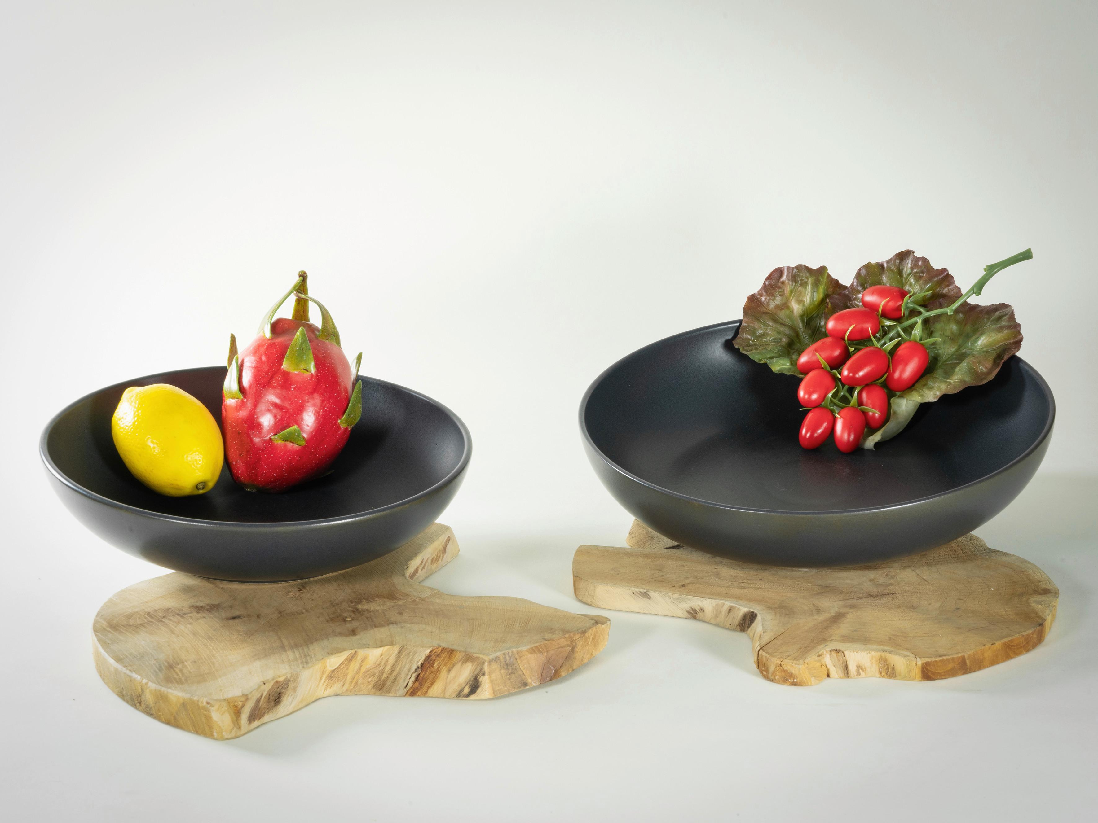 Set Posod Uno Black, 2-Delni - antracit, Basics, keramika - Creatable