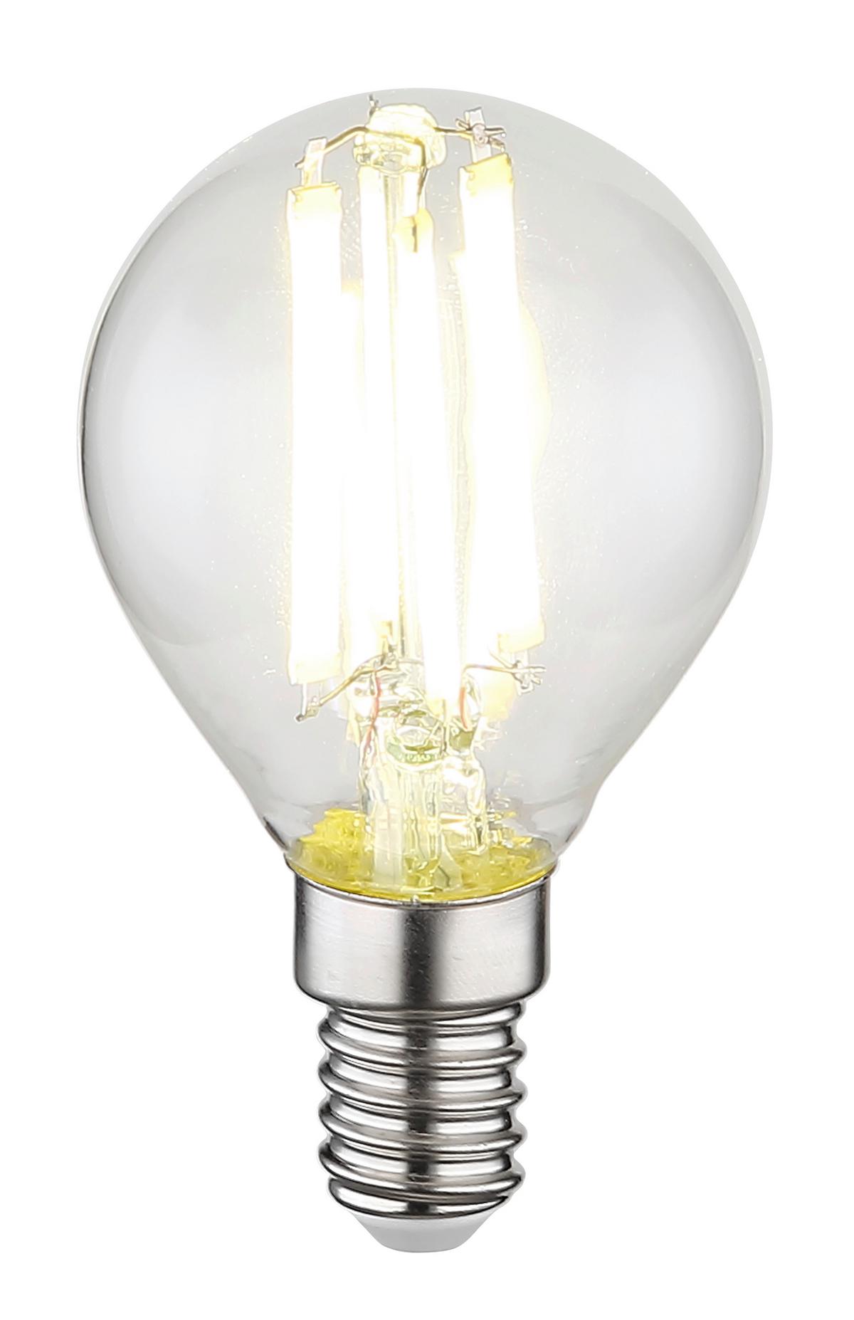 Led-sijalka 10578ck - prozorno, kovina/steklo (4,5/7,8cm) - Globo