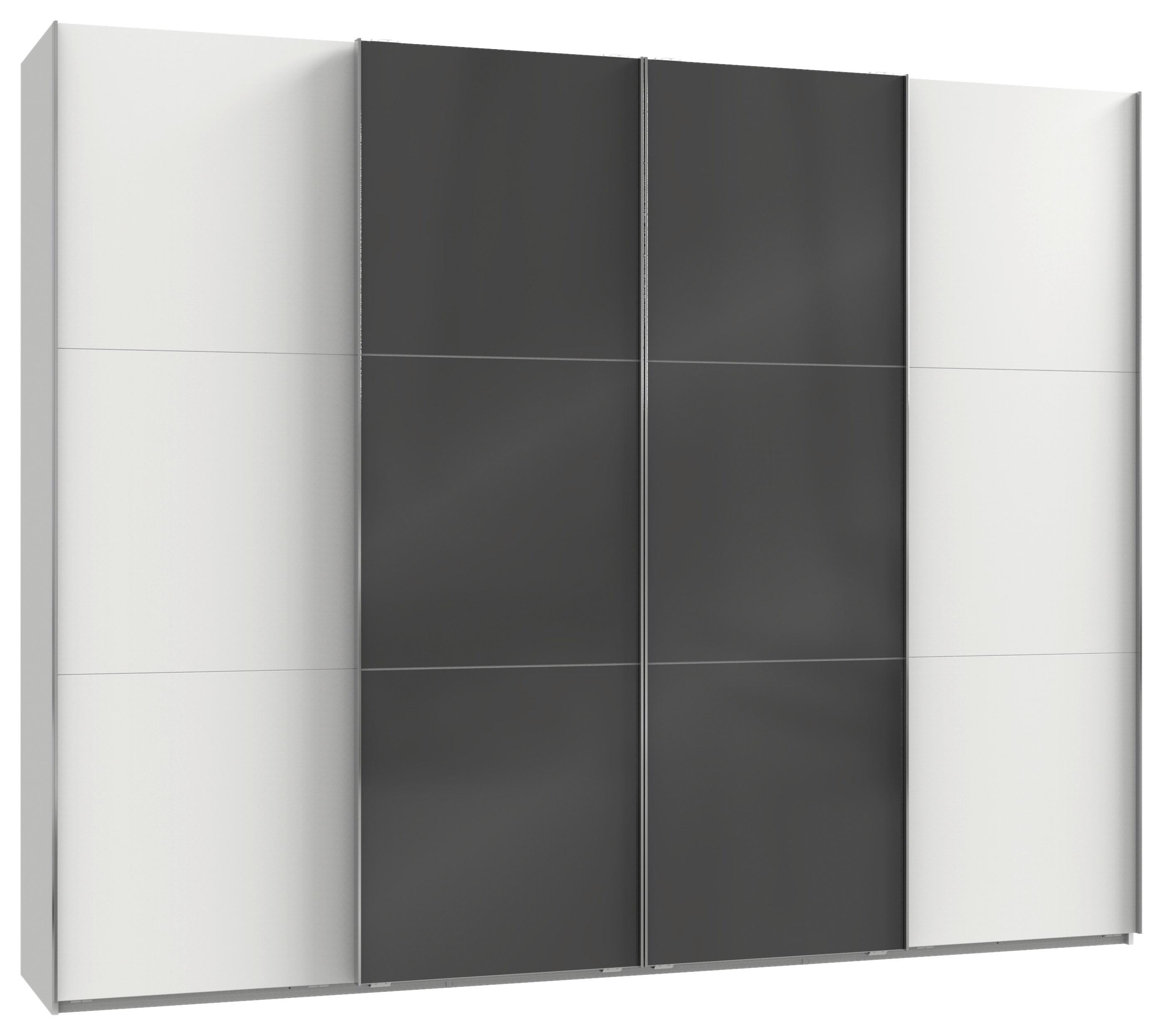 Ormar  S Kliznim Vratima Level 36c - bijela/siva, Moderno, drvni materijal (300/236/65cm) - Modern Living