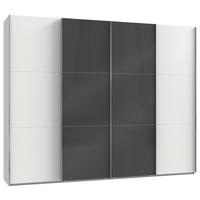 Ormar  S Kliznim Vratima Level 36c - bijela/siva, Moderno, drvni materijal (300/236/65cm) - Modern Living