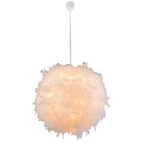 Hängeleuchte Katunga max. 40 Watt - Weiß, Basics, Kunststoff/Textil (60/130cm) - Globo