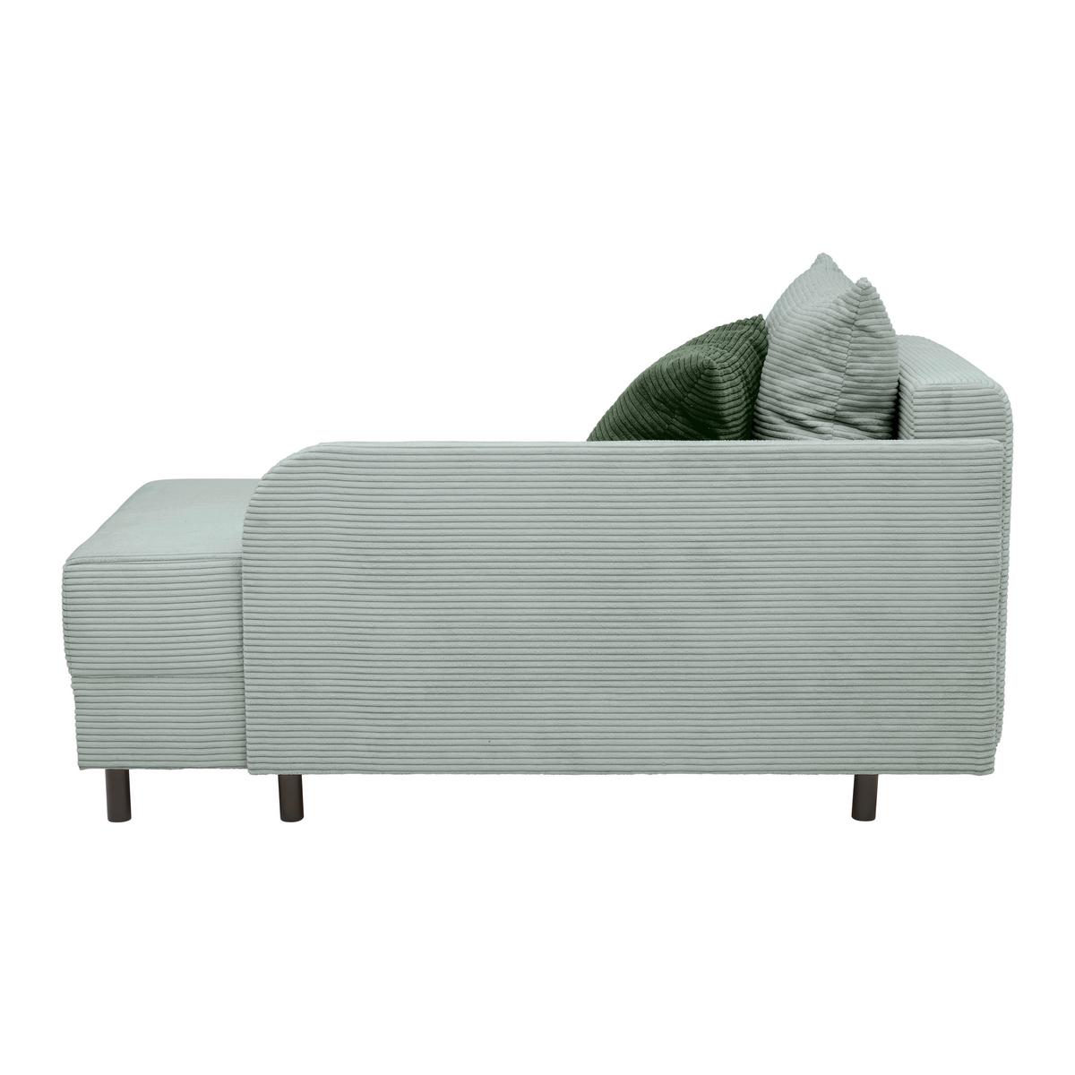 Liege Nova Grau - Schwarz/Grau, MODERN, Holz/Textil (85/62/145cm) - Mömax