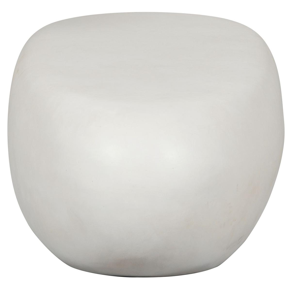 Couchtisch Pebble Weiß B: 100 cm - Weiß, Design, Glas/Keramik (100/43/28cm) - Livetastic