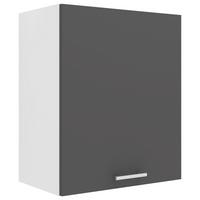 Kuhinjska Zgornja Omarica Esilo, Siva, Bela - bela/barve aluminija, Konvencionalno, kovina/leseni material (50/60/31cm) - MID.YOU