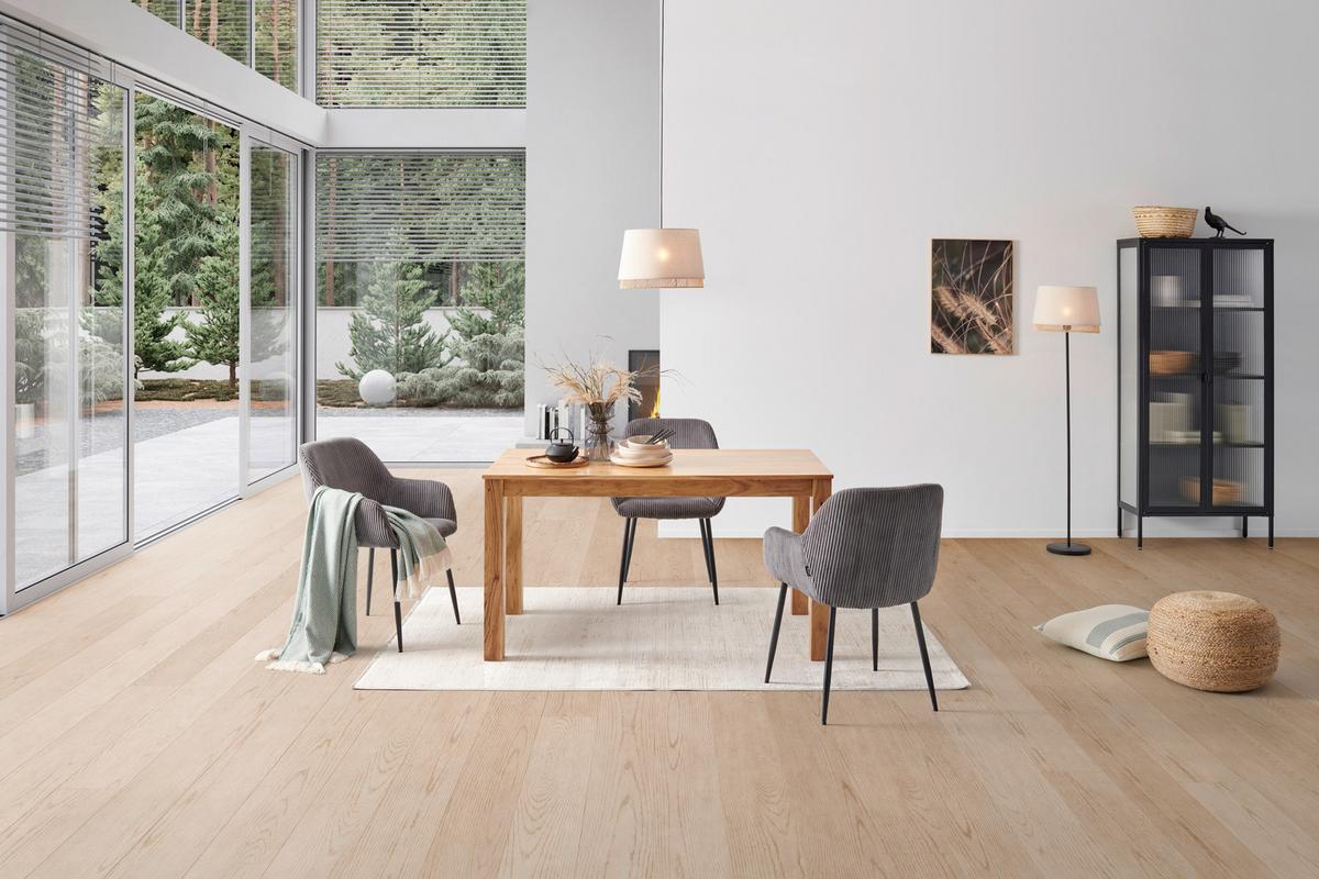 STÓŁ DO JADALNI RIGA - kolor akacjowy, Konventionell, drewno (120/80/76cm) - MID.YOU