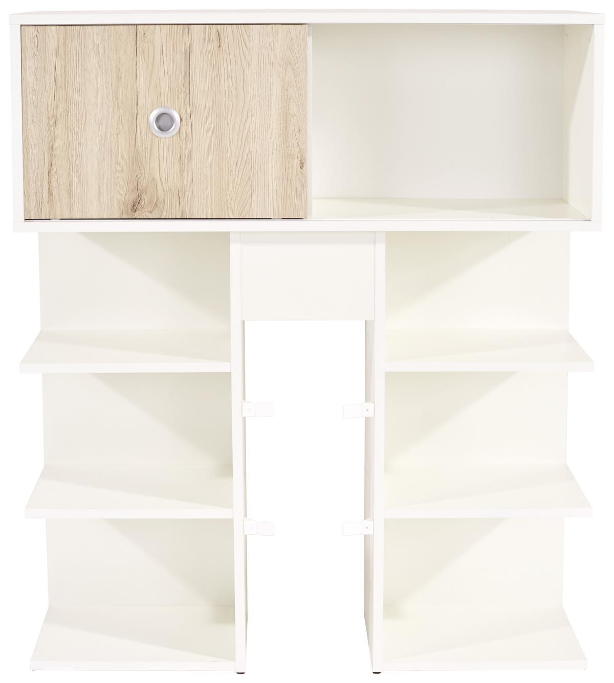 Rješenje Za Odlag. Iznad Krev. Azzurro 90 - bijela/boje hrasta, Konvencionalno, drvni materijal/plastika (95cm) - Based