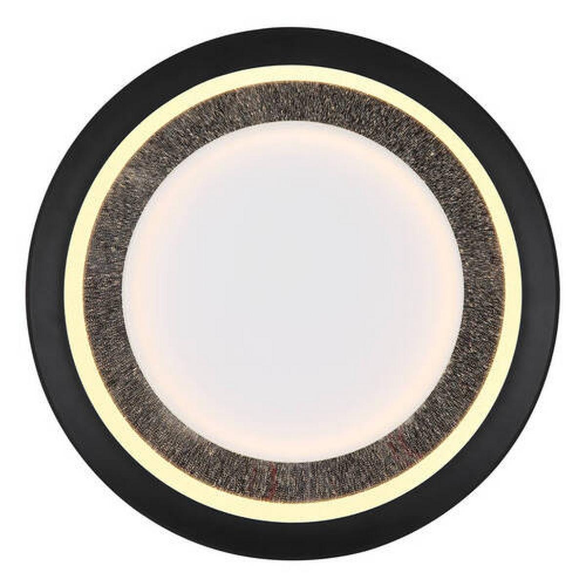 Stropna Led-svetilka Clarino, S Sijalko - črna/bela, Basics, kovina/umetna masa (30/5,5cm) - Globo