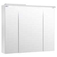 SZAFKA Z LUSTREM POOL - biały, Basics, materiał drewnopochodny/szkło (80/69/20cm) - Livetastic