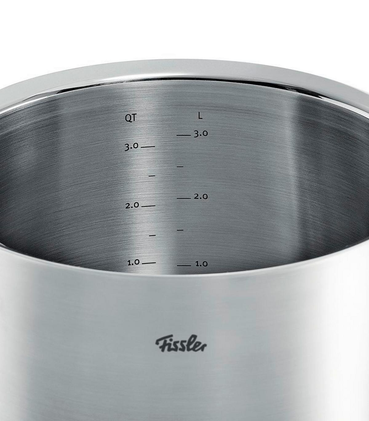 ZESTAW GARNKÓW 084-379-05-000/0 FISSLER - kolor srebrny, Basics, metal/szkło - Fissler