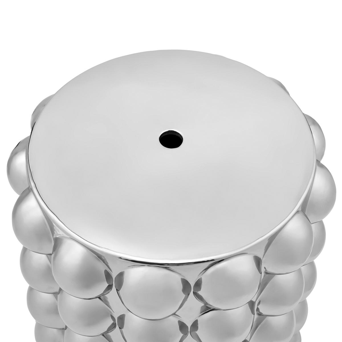 Beistelltisch Julia Keramik Silberfarben - Silberfarben, MODERN, Keramik (38/38/43cm) - Mömax
