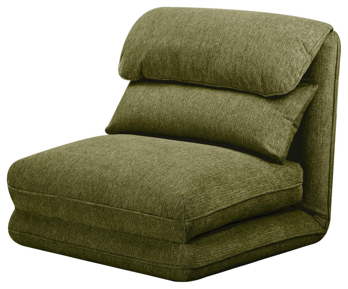 Fotelj Verve, Olivno Zelena, Funkcija Ležišča - olivno zelena , Design, kovina/tekstil (78/72/85cm) - Livetastic