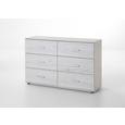 Comodă Anna - alb, Modern, compozit lemnos/lemn (130/83/41cm) Comodă Anna - alb, Modern, compozit lemnos/lemn (130/83/41cm)