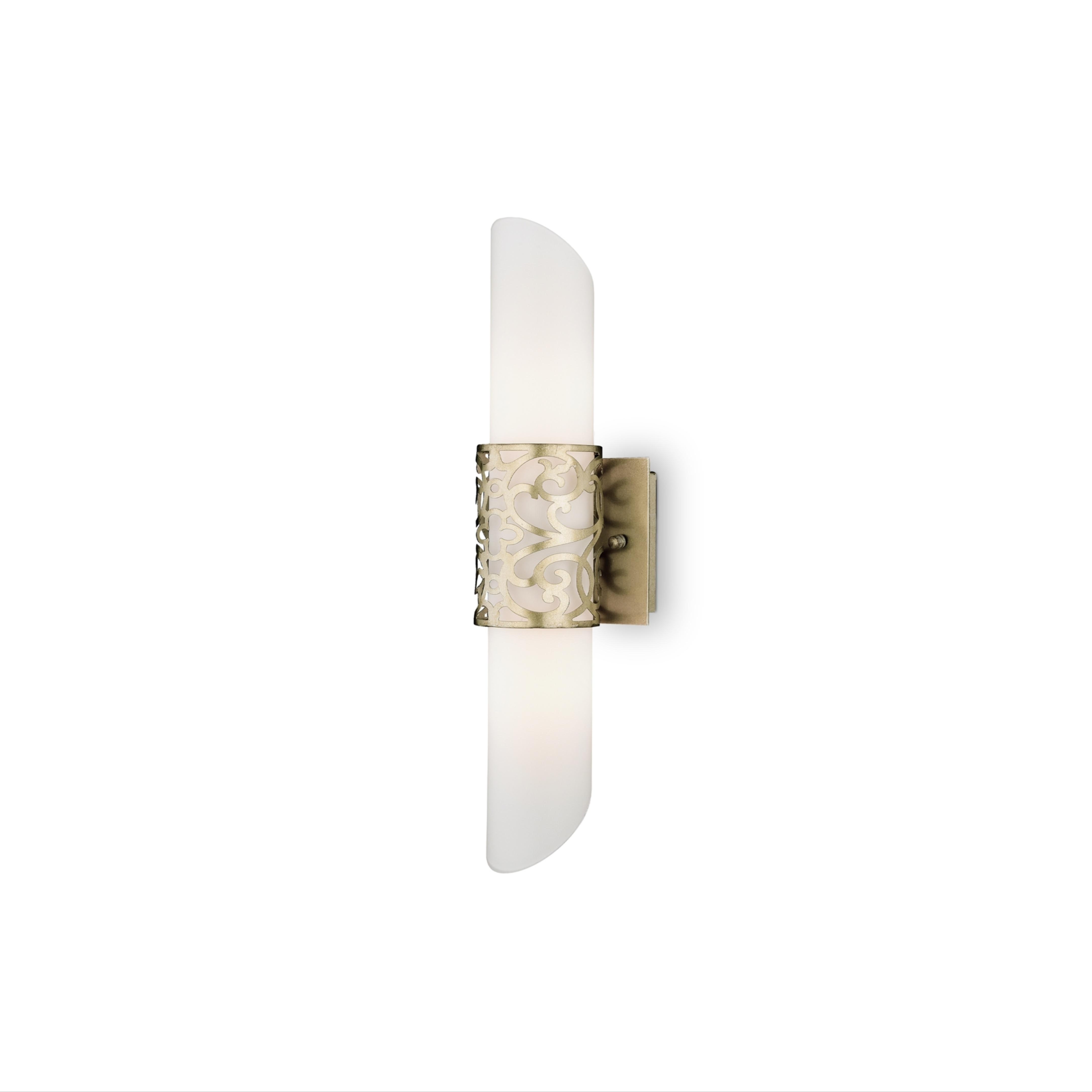 WANDLEUCHTE VENERA - Messingfarben, Basics, Glas/Metall (12/45,7/11,3cm) - MAYTONI