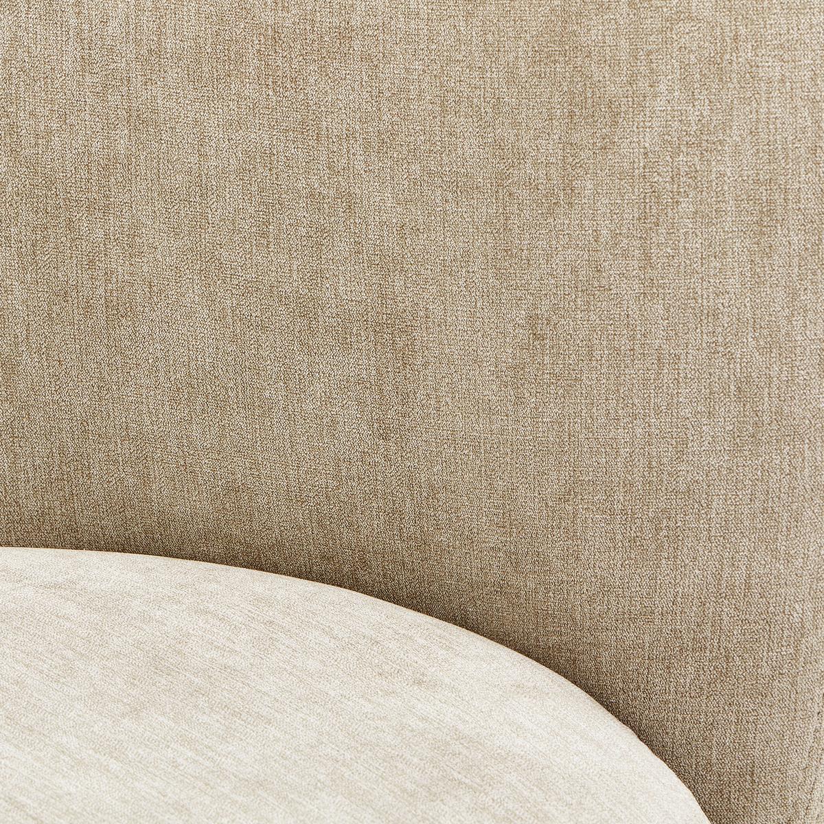 Cocktailsessel Boli Beige - Hellbraun/Beige, Design, Textil/Metall (92/80/84cm) - Livetastic