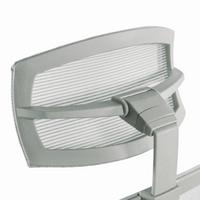 Naslon Za Glavo Aspen, Bela - bela, Moderno, umetna masa/tekstil (29/15-30/12cm) - MID.YOU