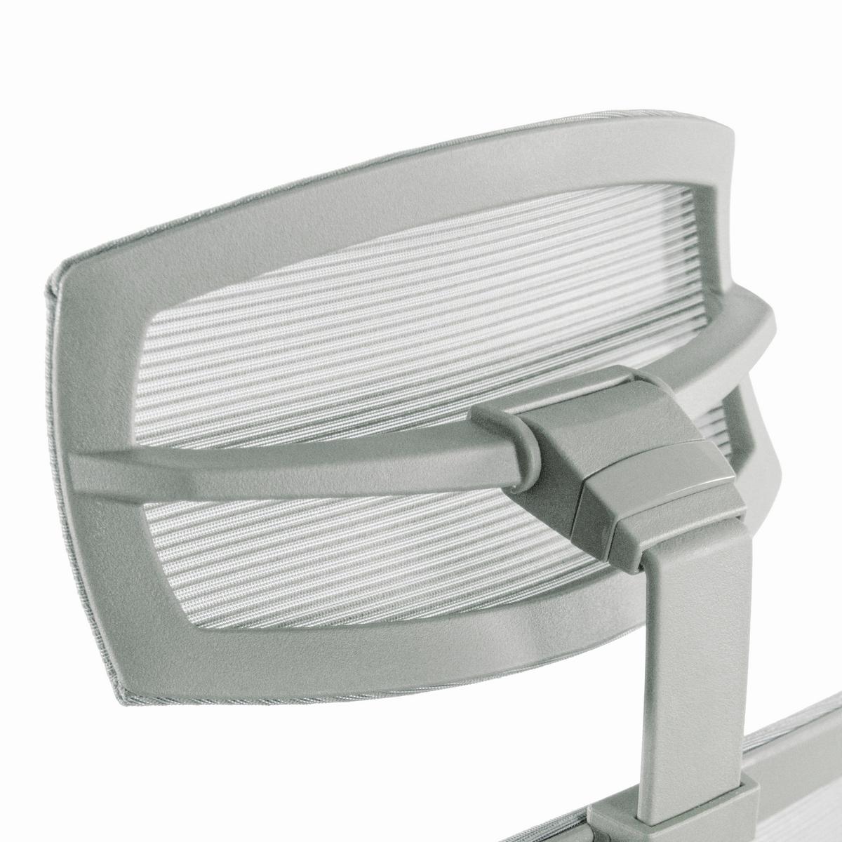 Naslon Za Glavo Aspen, Bela - bela, Moderno, umetna masa/tekstil (29/15-30/12cm) - MID.YOU