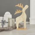 Dekorentier Fynn H ca. 69 cm - Naturfarben, MODERN, Holz (69cm)