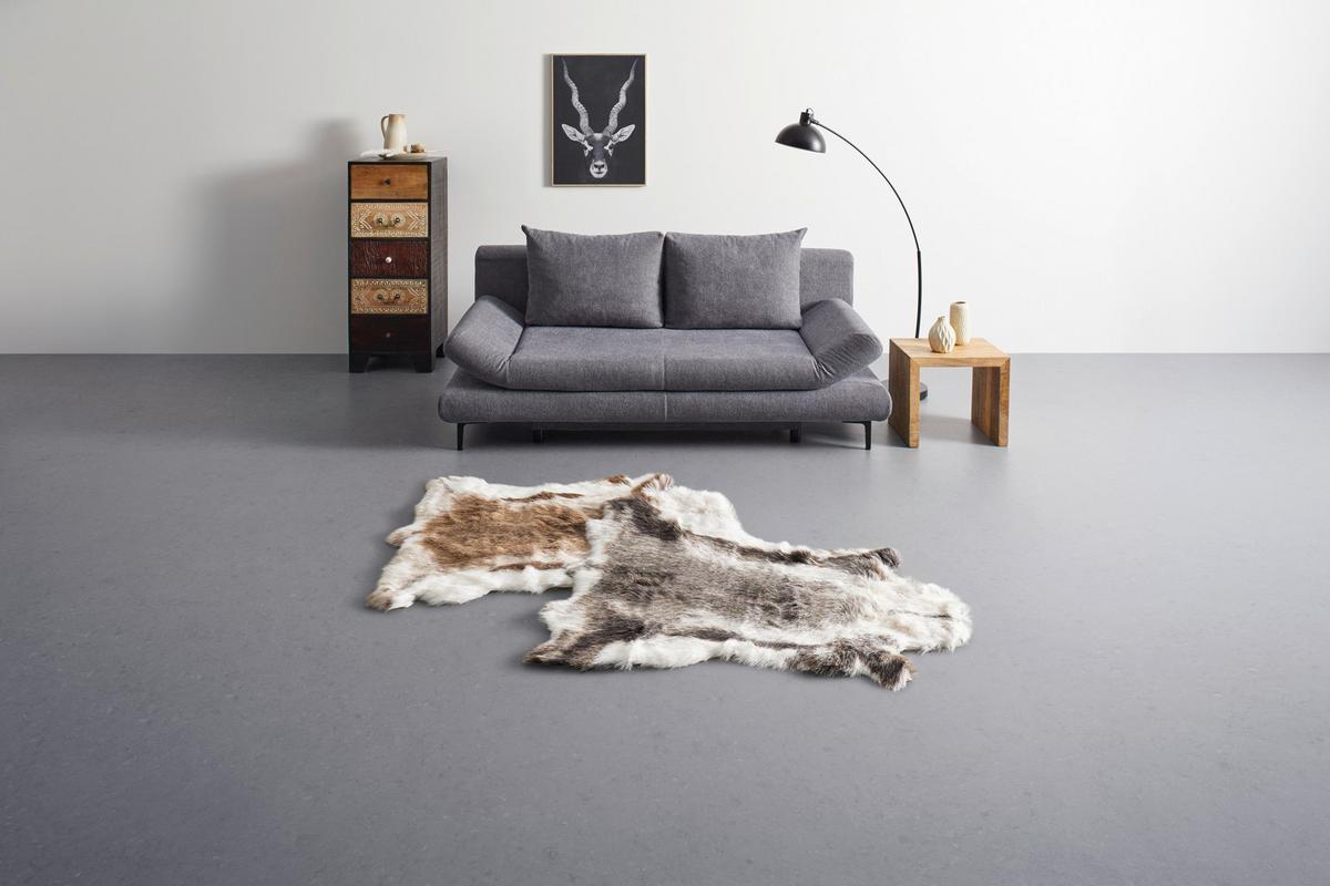 Kunstfell Rudolf in Braun ca. 90x110cm - Braun, MODERN, Textil/Fell (90/110cm) - Modern Living