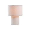 BORDSLAMPA STOFLI - vit/naturfärgad, Modern, metall/textil (19/19/25cm) - Mömax