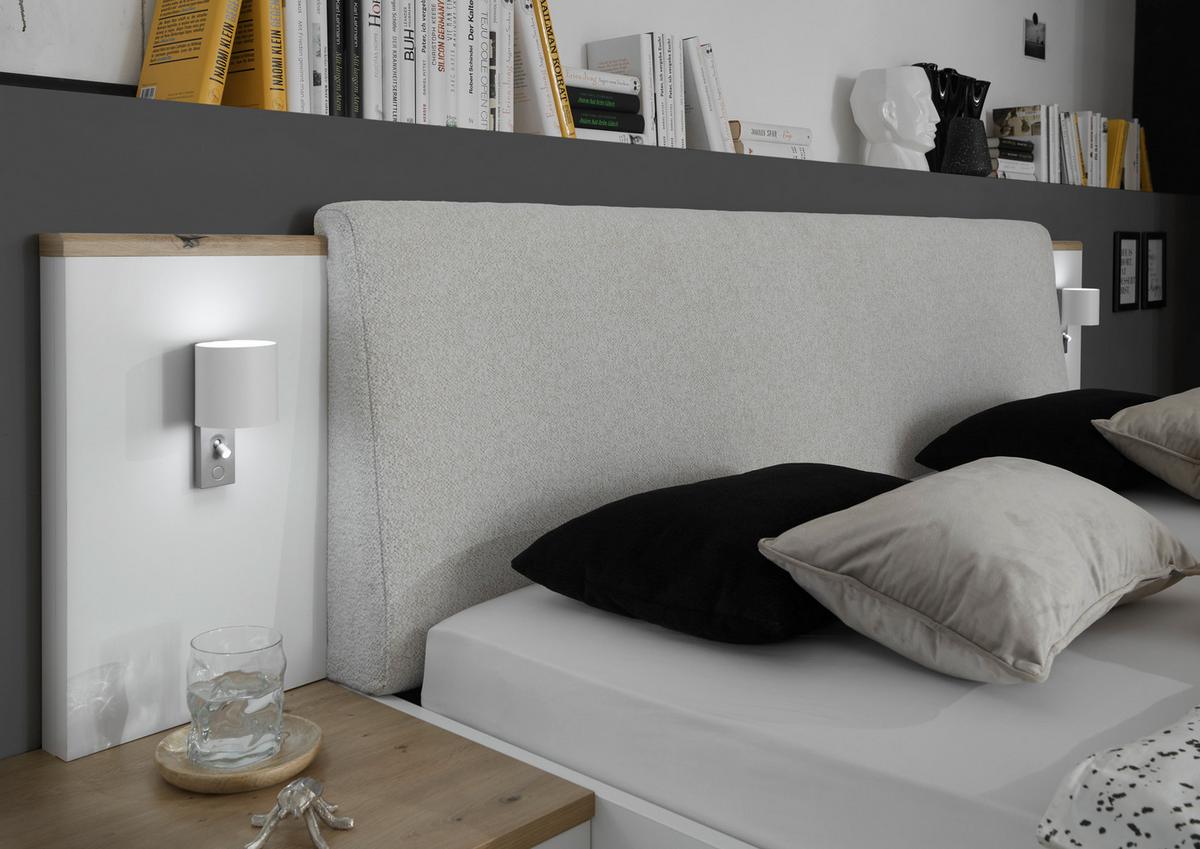 Stenska Led-svetilka Sizilia, 2 X 2,3 W - bela/barve aluminija, Moderno, umetna masa (8/15/9,5cm) - Premium Living