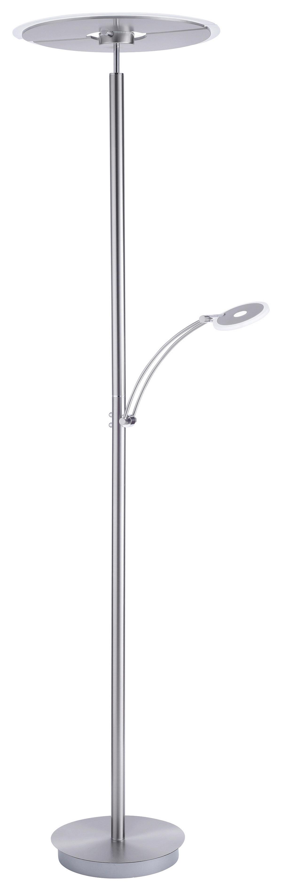 LED-Deckenfluter Artur max. 54 Watt - Silberfarben, Basics, Metall (68/45,5/200,3cm) - Paul Neuhaus
