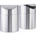 abfalleimer Edelstahl - Silberfarben, LIFESTYLE, Metall (12/16.5cm) - premium living