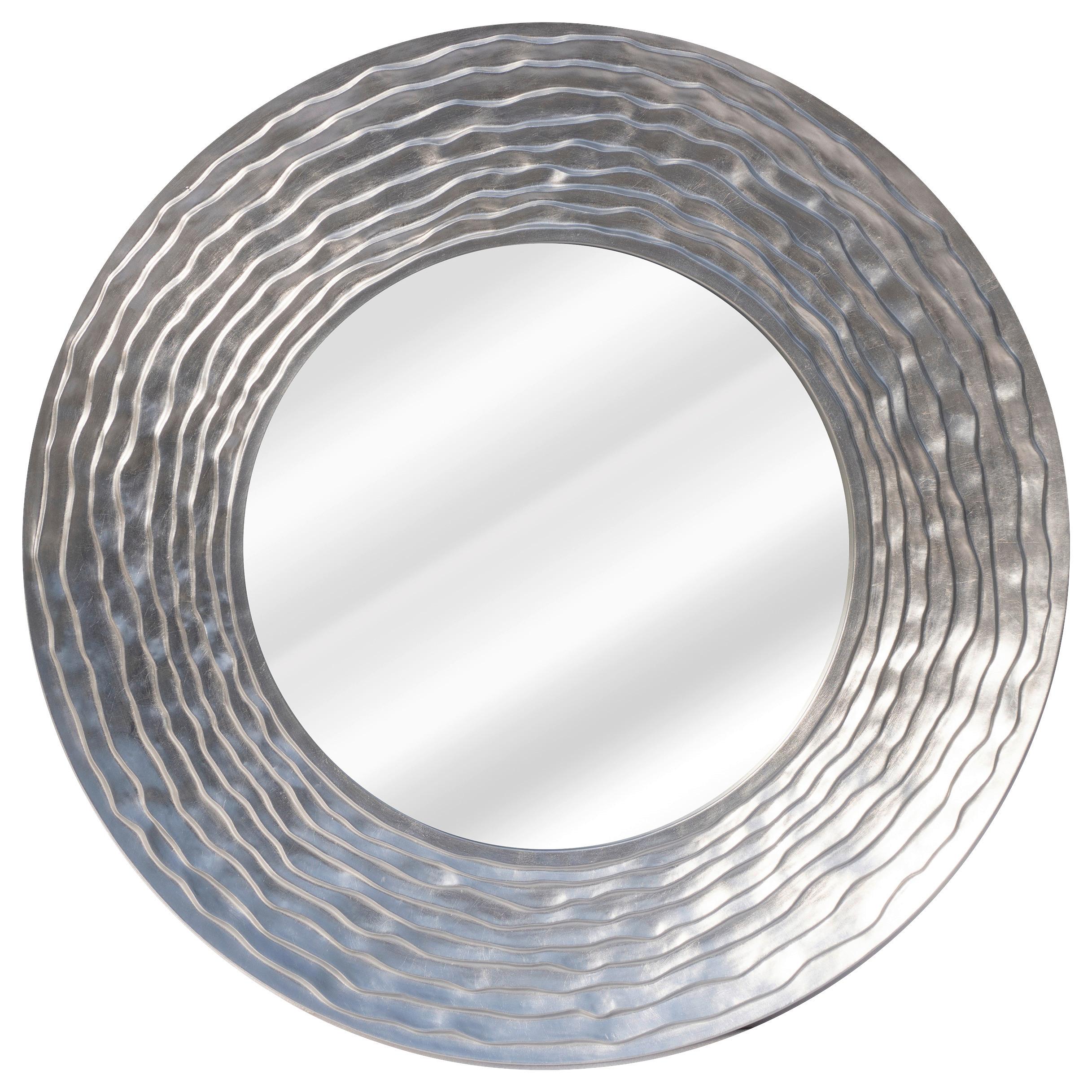 Ogledalo Gloria - srebrne boje, Moderno, staklo/drvni materijal (100/100/4cm) - Modern Living