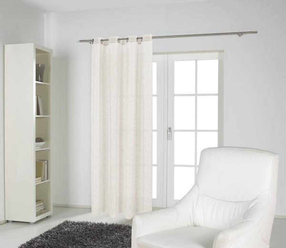 ZASŁONA NA PRZELOTKACH RIOSTA - kremowy, Basics, tkanina (140/245cm) - Esposa