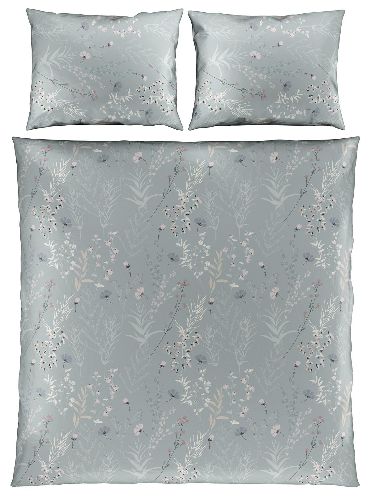 Ágyneműhuzat-garnitúra Kétszemélyes Lina Xxl - zöld, Konventionell, textil (200/220cm) - Mömax