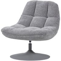 SESSEL Elvi Hellgrau B: 73cm - Hellgrau/Grau, Design, Textil/Metall (73/81/84cm) - Livetastic