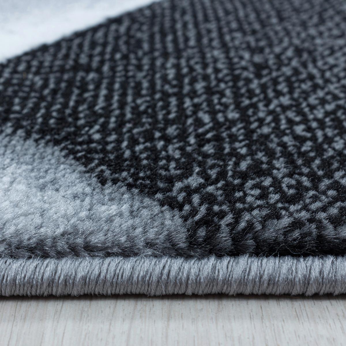 Webteppich Costa Schwarz ca. 80x250cm - Schwarz, Design, Textil (80/250cm)